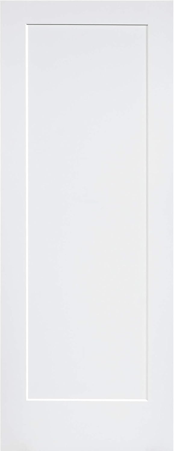 1-Panel Door, White Primed Shaker 80 in. x 18 in.